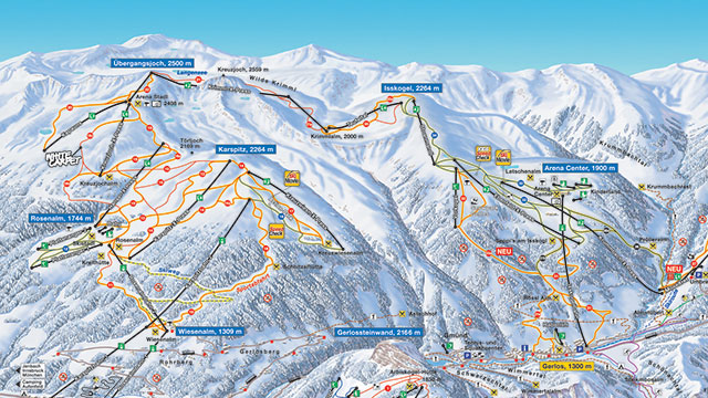 Zillertal Piste Map